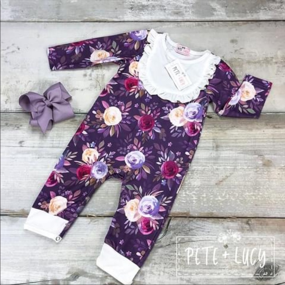 Infant Romper-Violet
